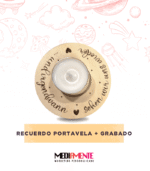 Portavelas de Madera "Luz y Recuerdo"