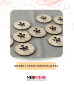 Recuerdo redondo imantado "Angelito Calado" - Imagen 2