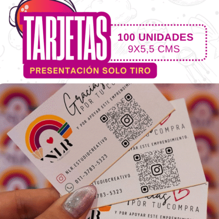 Tarjetas de presentación personalizadas solo 1 cara | Impresión profesional Chile