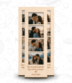 Marco Tira de Fotos de Madera Imantado con Grabado Personalizado